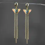 KBD Studio Butterfly Dreams w/Delicate Chain Huggie Earrings