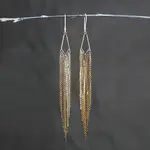 KBD Studio Super Dramatic Golden Mermaid Shimmer Earrings