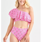 Mary Square Katelyn Swimsuit Sunshower Flora Pink