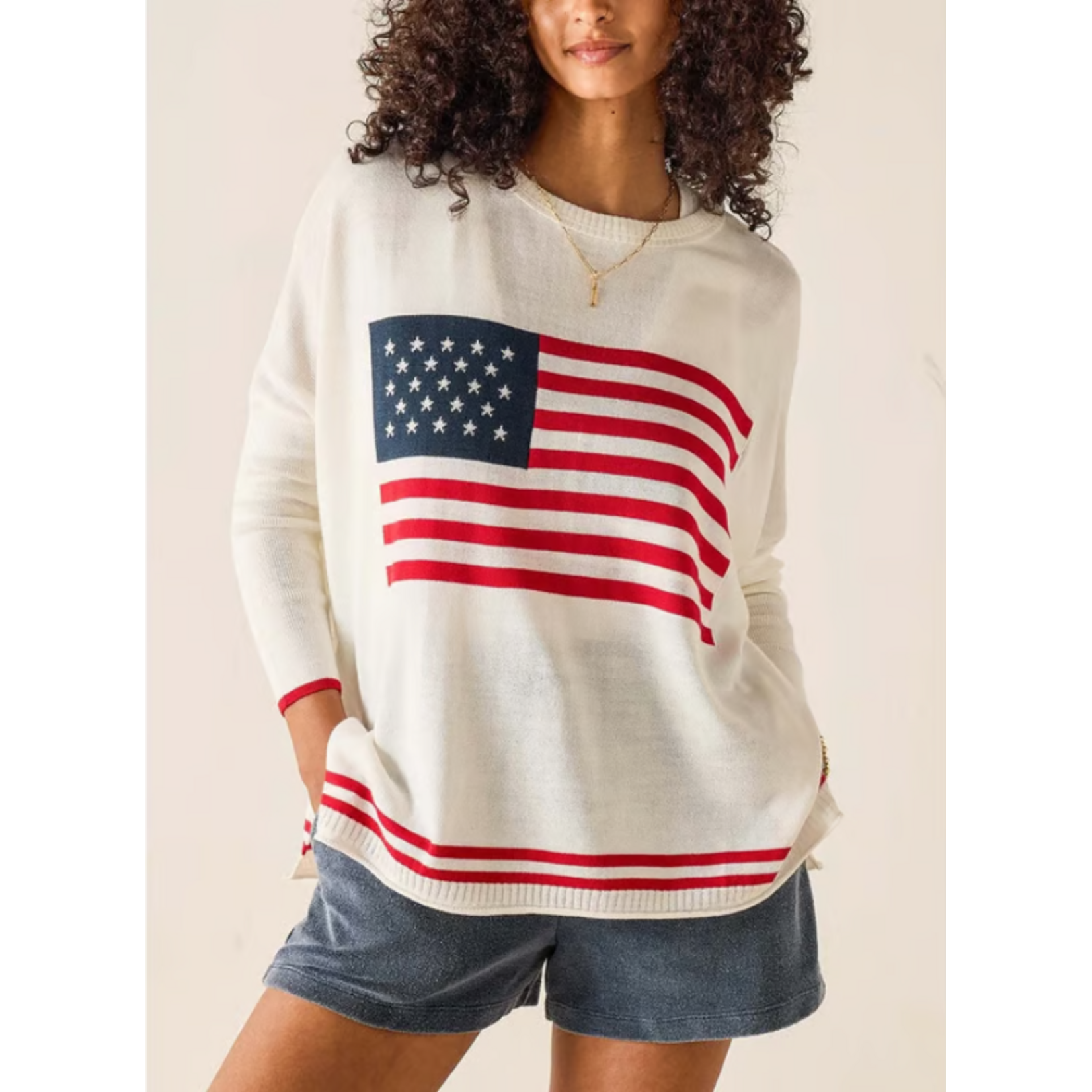 Mersea Catalina Flag Sweater Red/White/Blue Petite