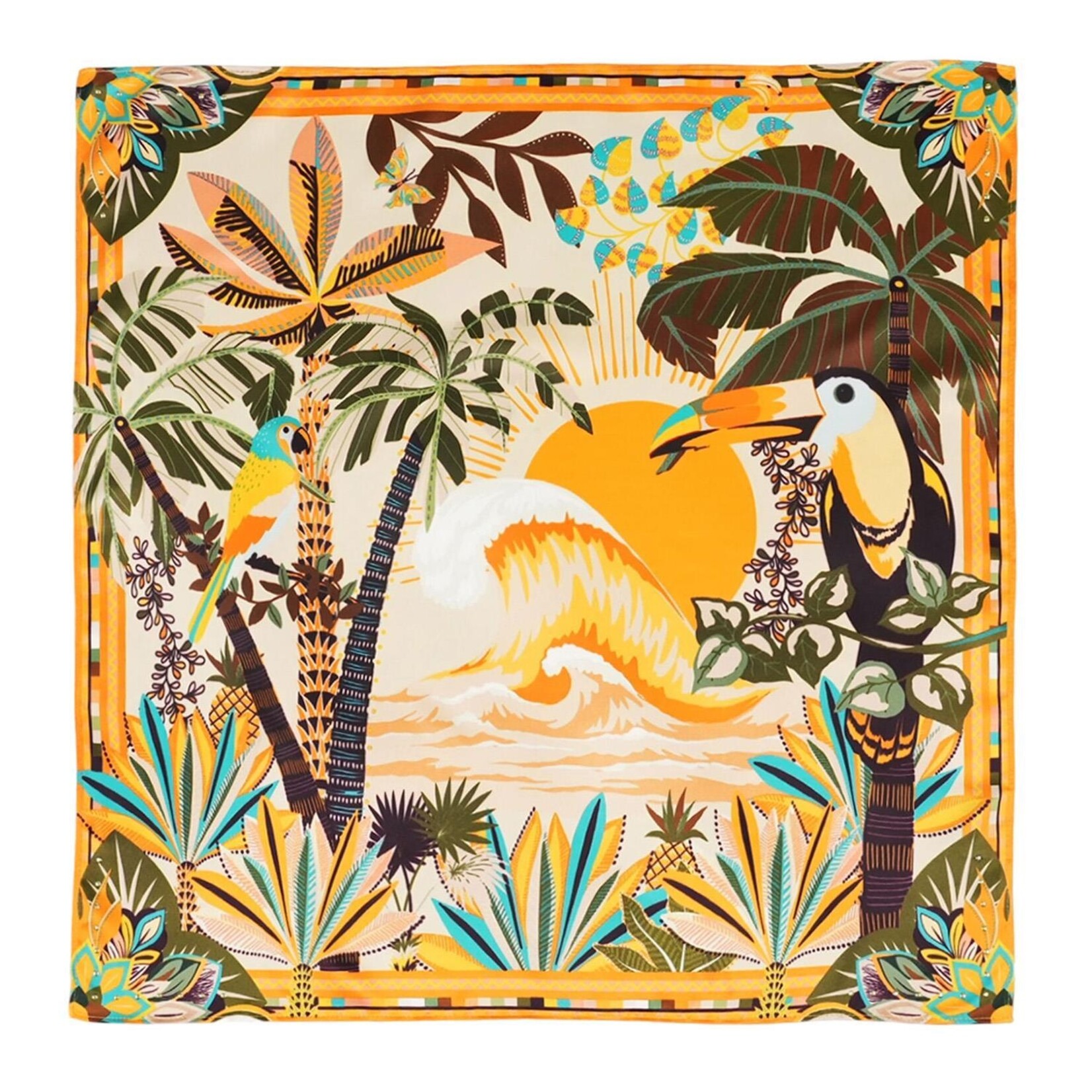 Two's Company Hawaii Golden Mini Scarf