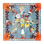 Two's Company Coral Blue Mini Scarf