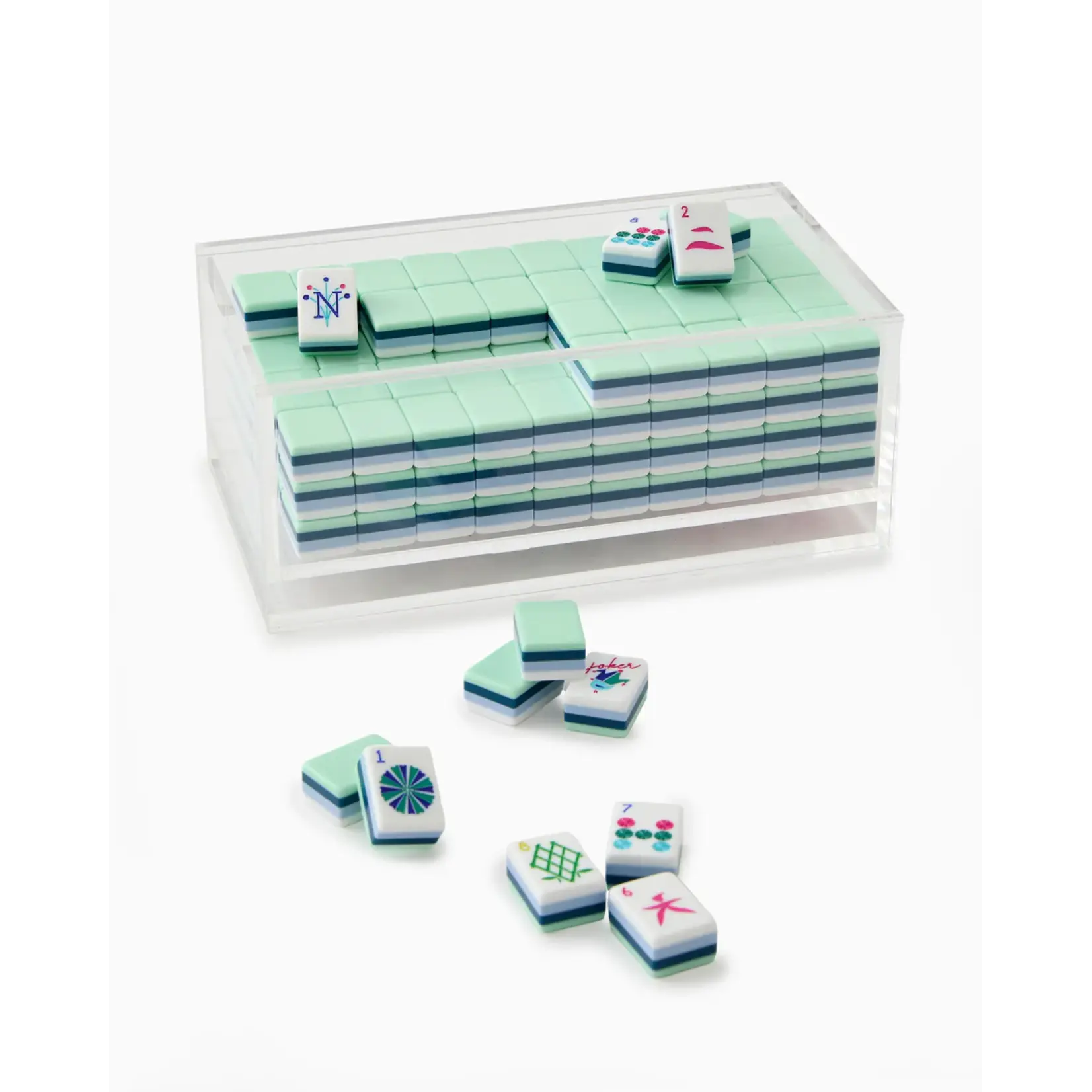 Oh My Mahjong Mahjong Acrylic Box - Clear Lid