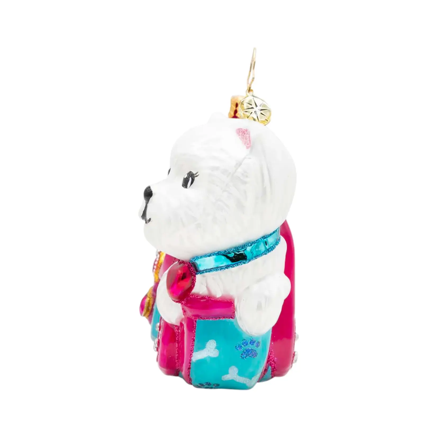 Christopher Radko Puppy Parcel