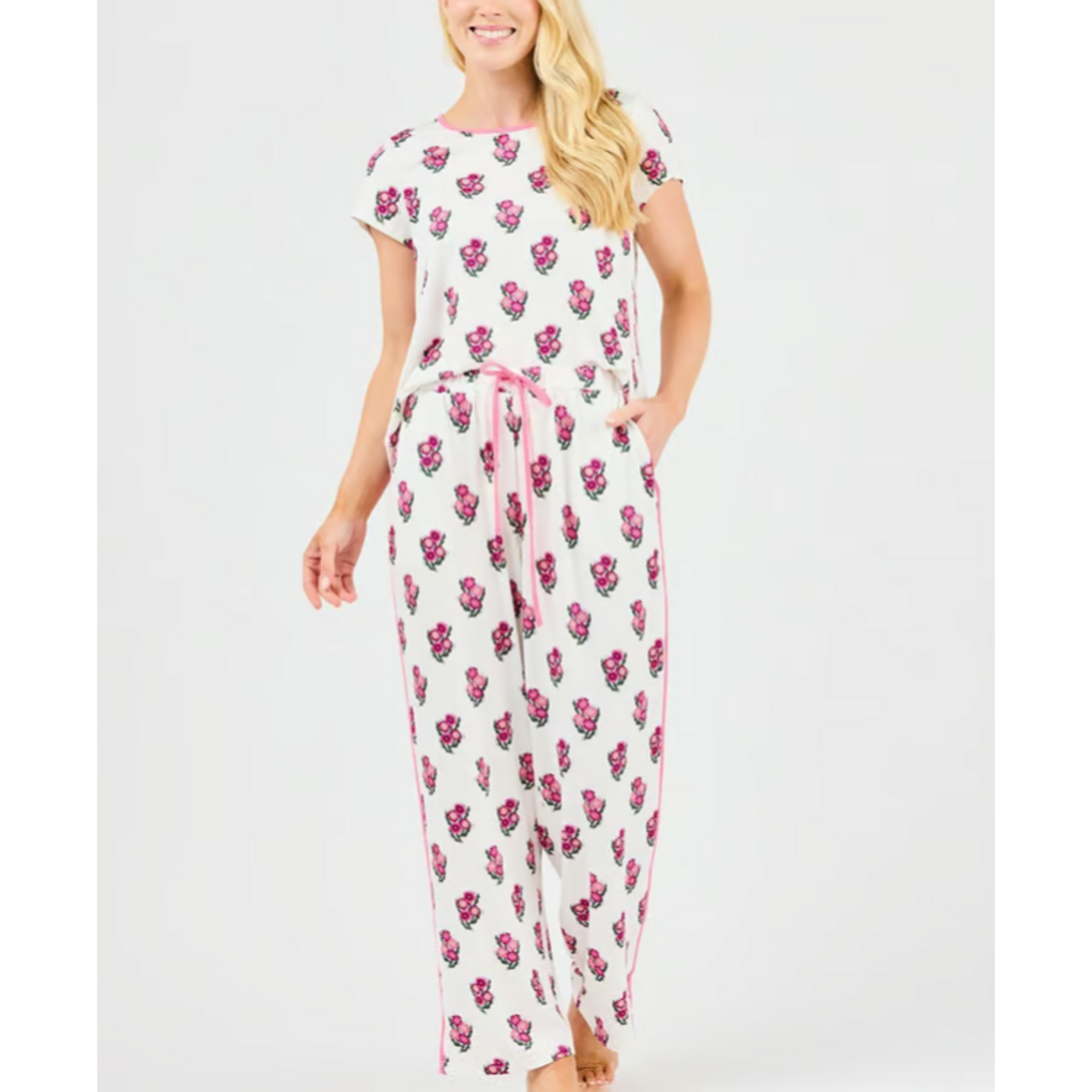 Mary Square Melody Fable Floral Pink Pant Set