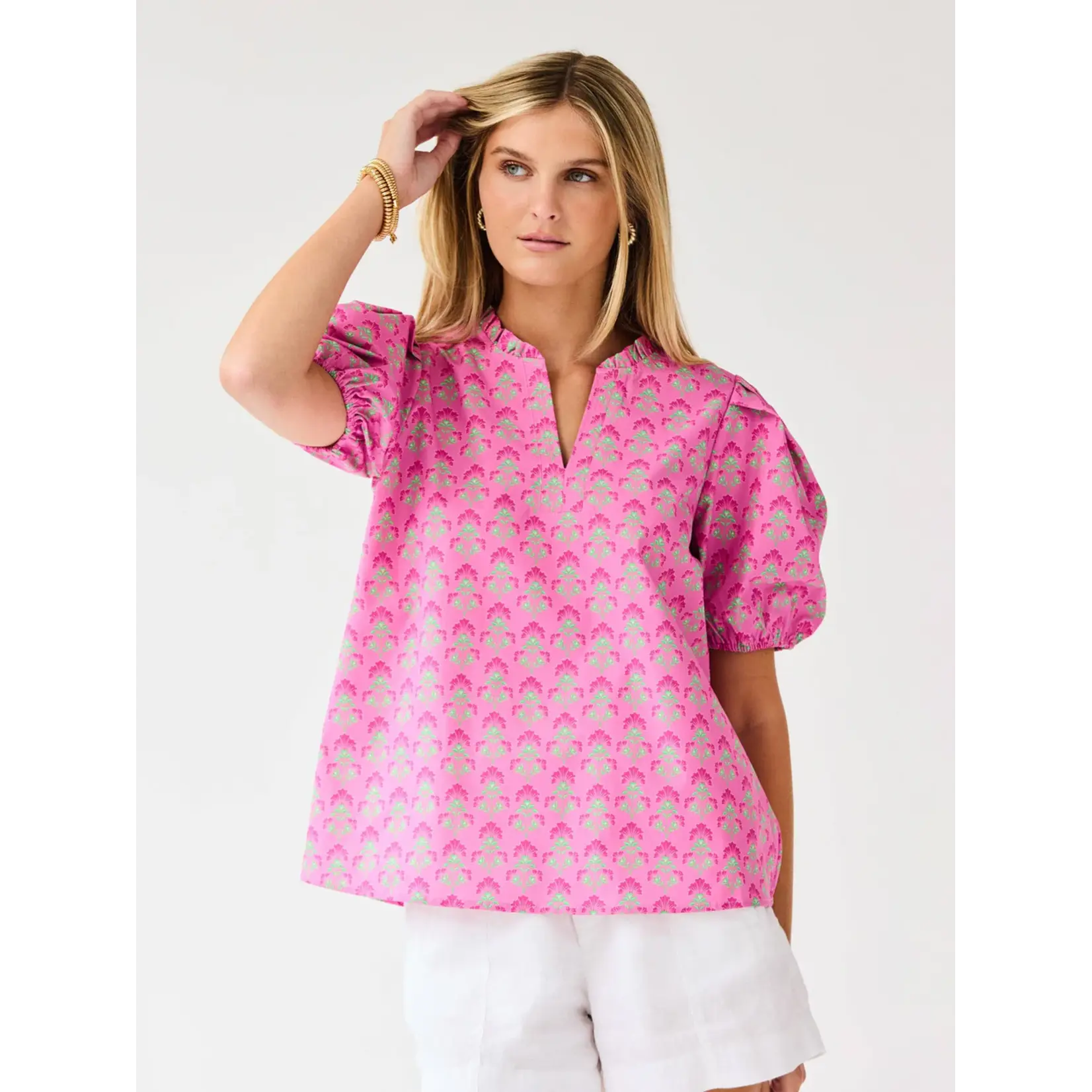 Mary Square Lainey Deco Lilies Top