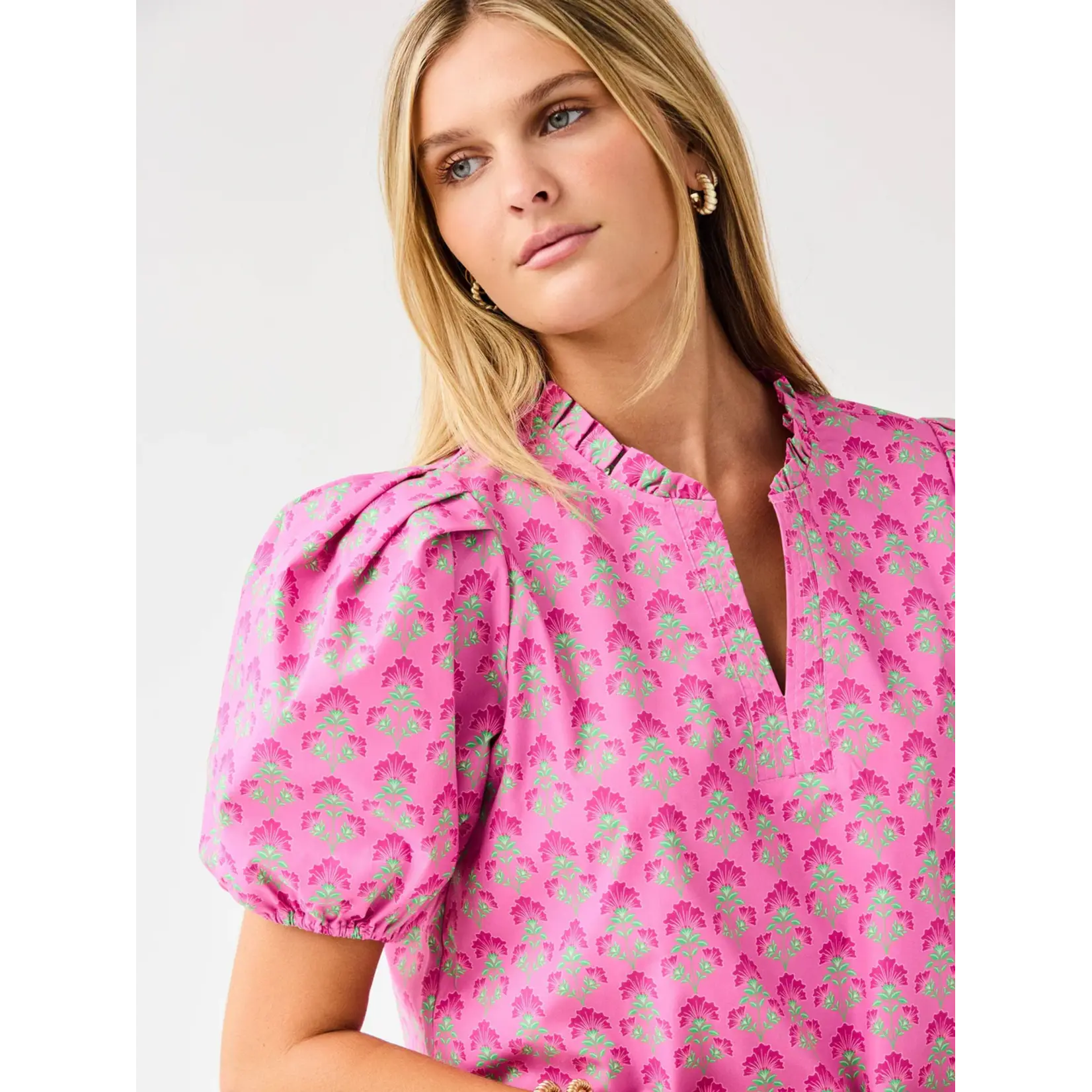 Mary Square Lainey Deco Lilies Top