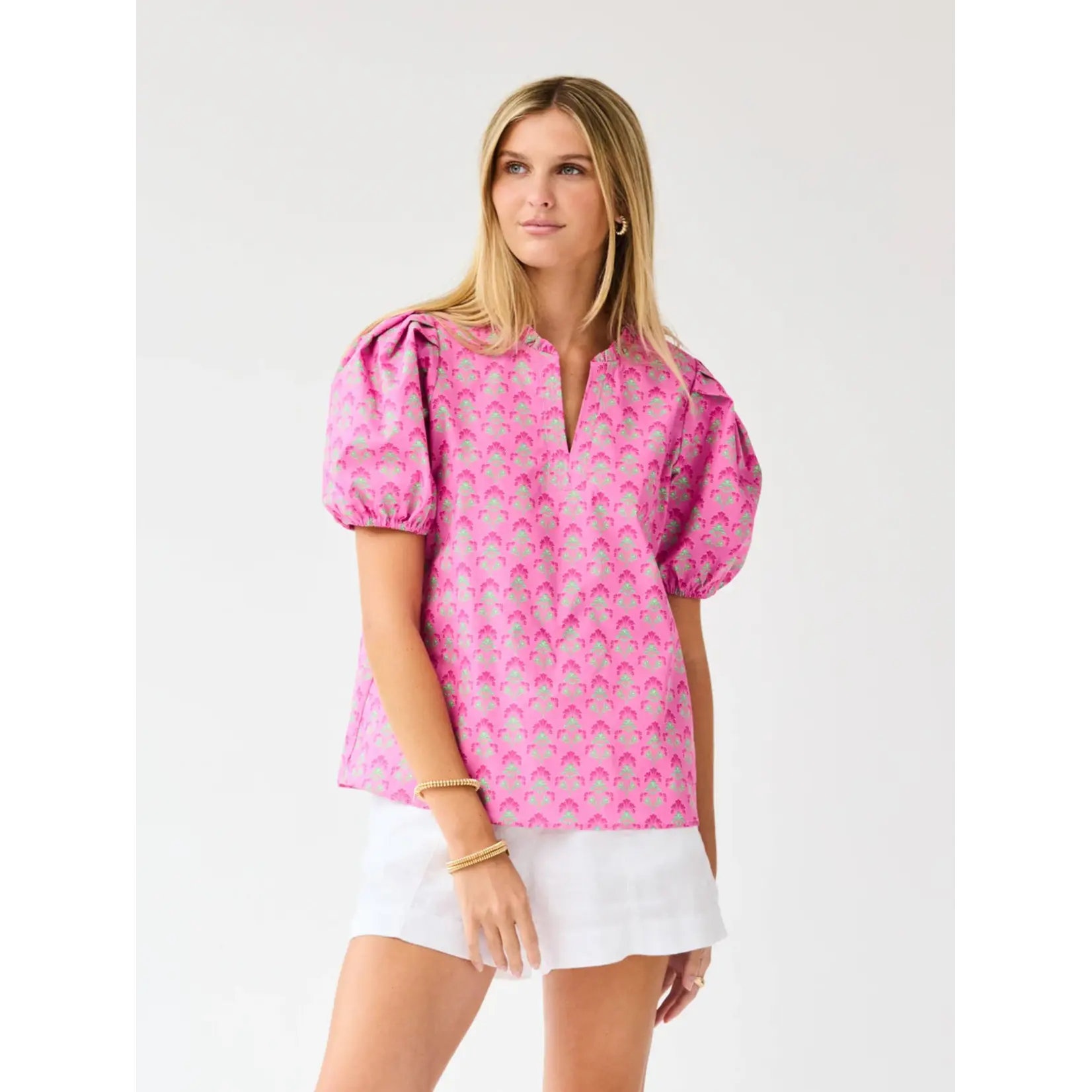 Mary Square Lainey Deco Lilies Top