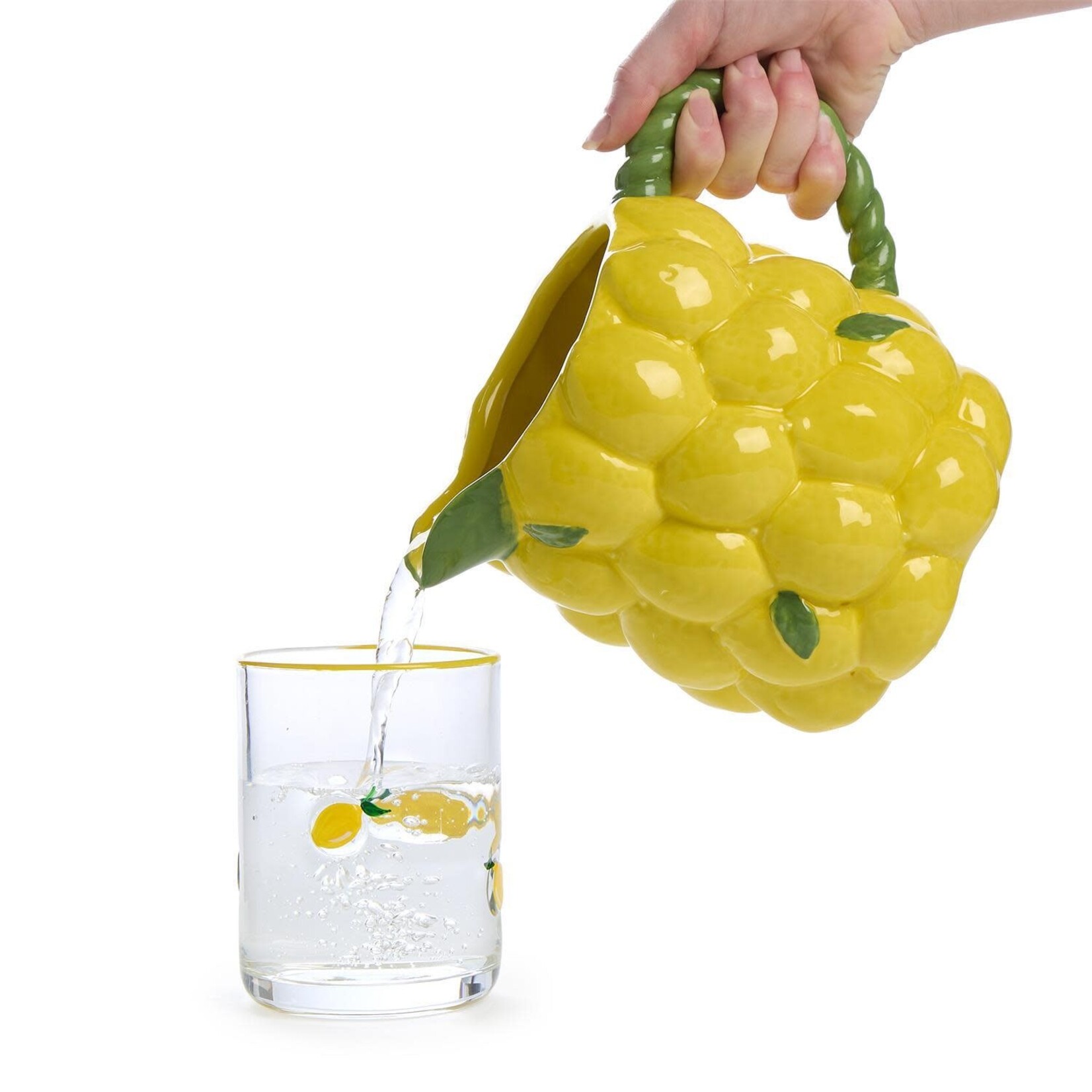 Two's Company Lemon Grove Pitcher / Vase