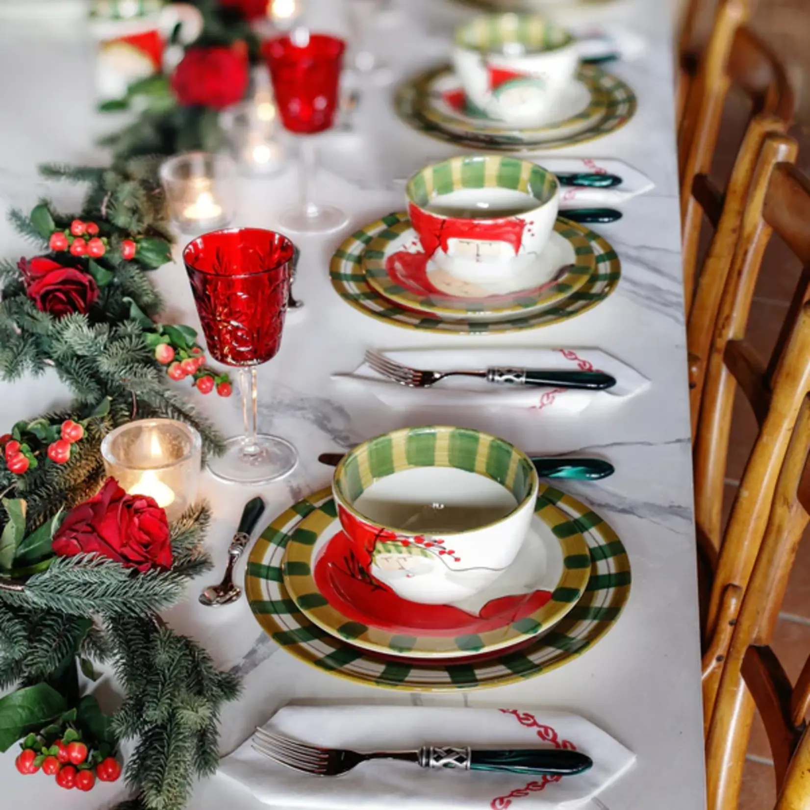 Vietri Old St. Nick Cereal Bowls