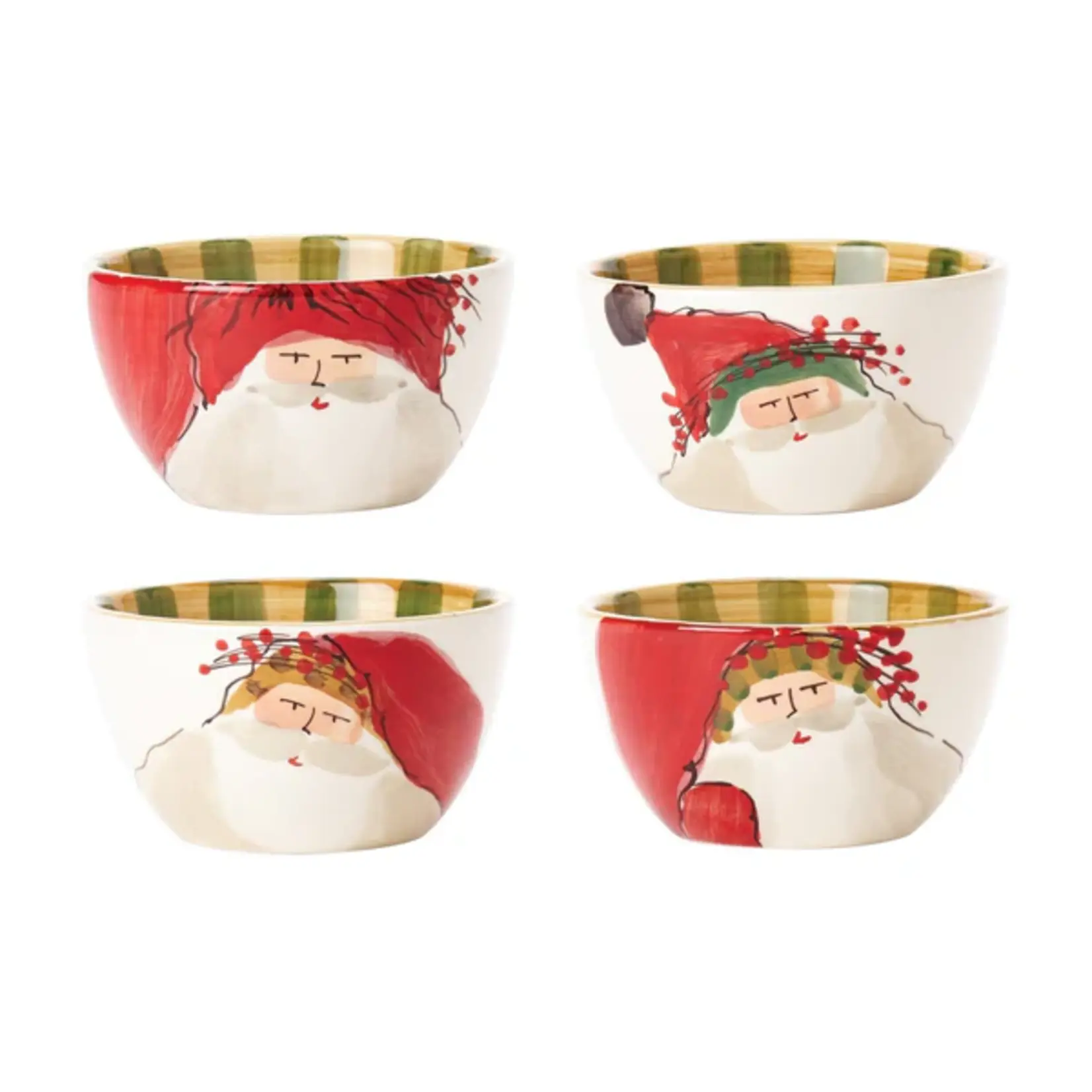 Vietri Old St. Nick Cereal Bowls