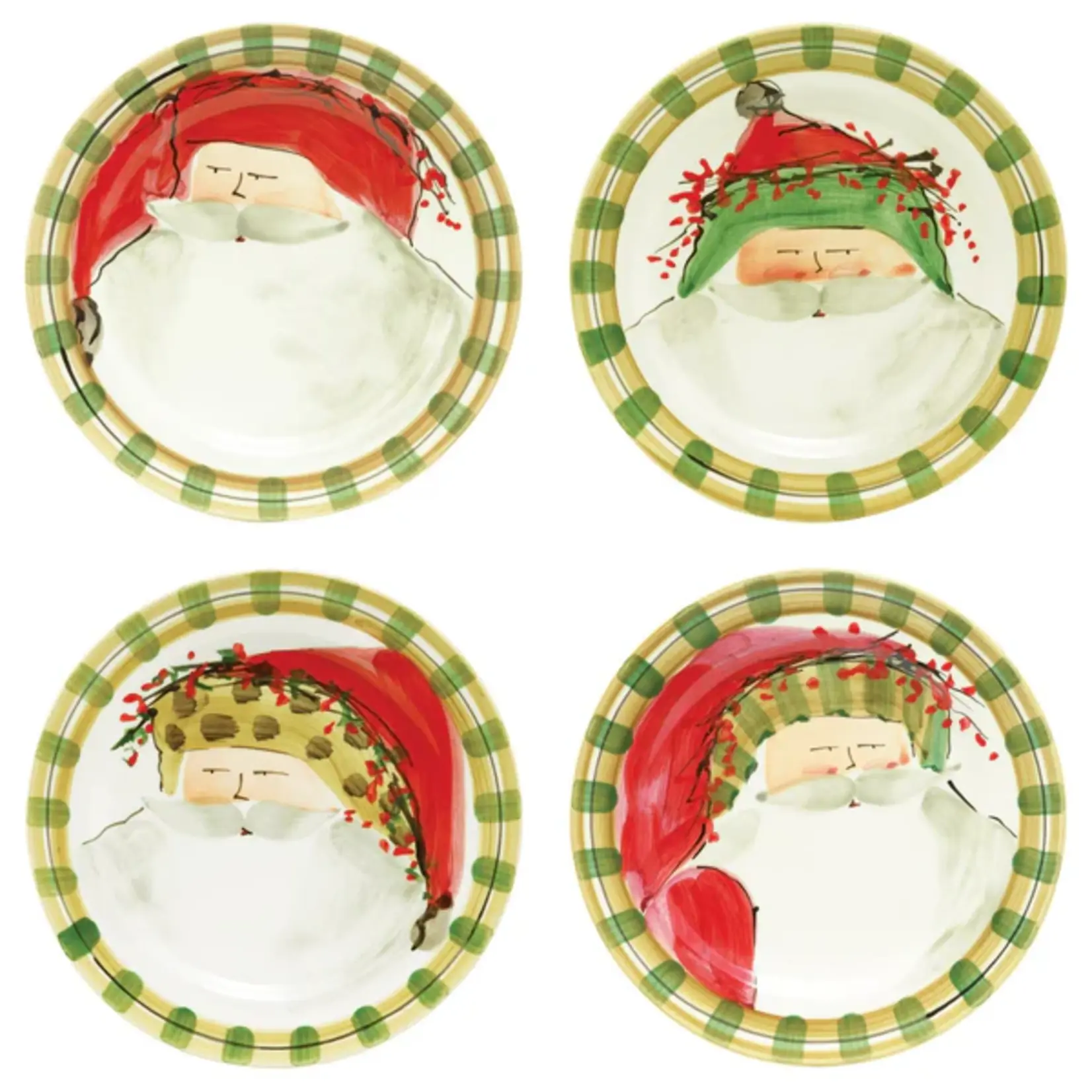 Vietri Old St. Nick Dinner Plates