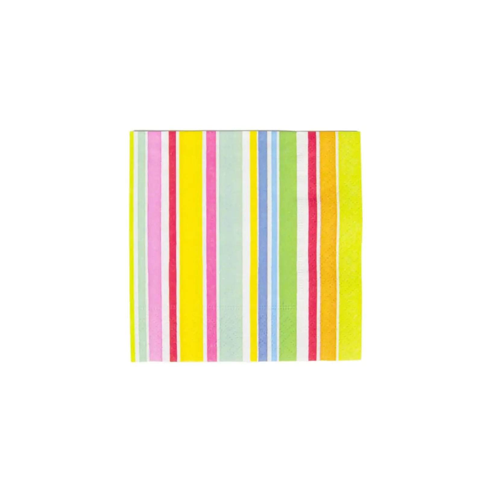 Caspari Cabana Stripe Bright Napkin Cocktail