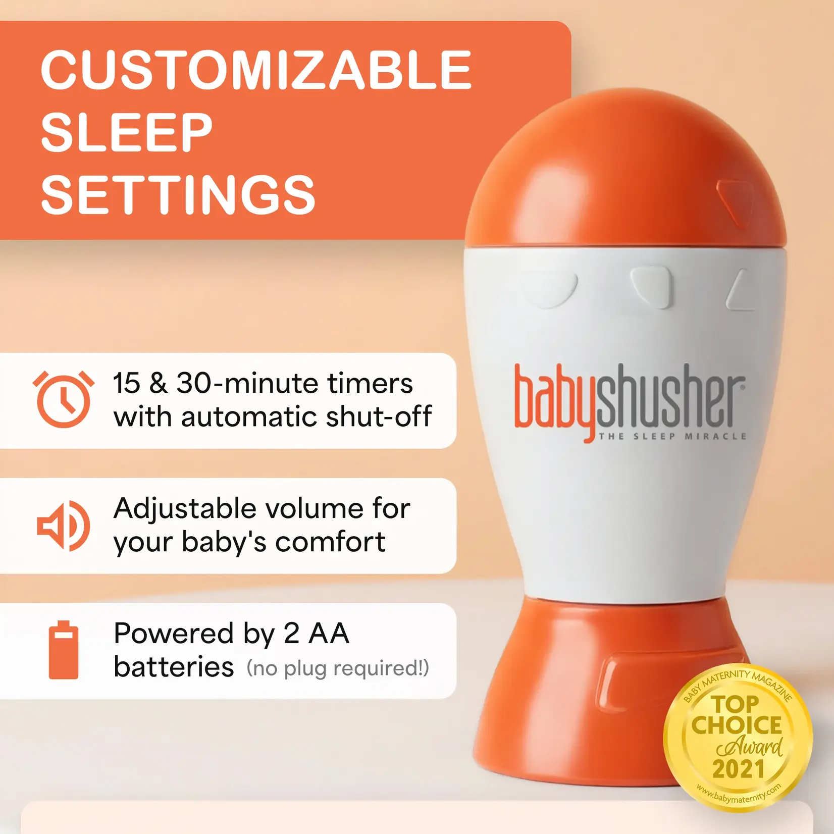 Shusher Baby Shusher The Sleep Miracle Sound Machine
