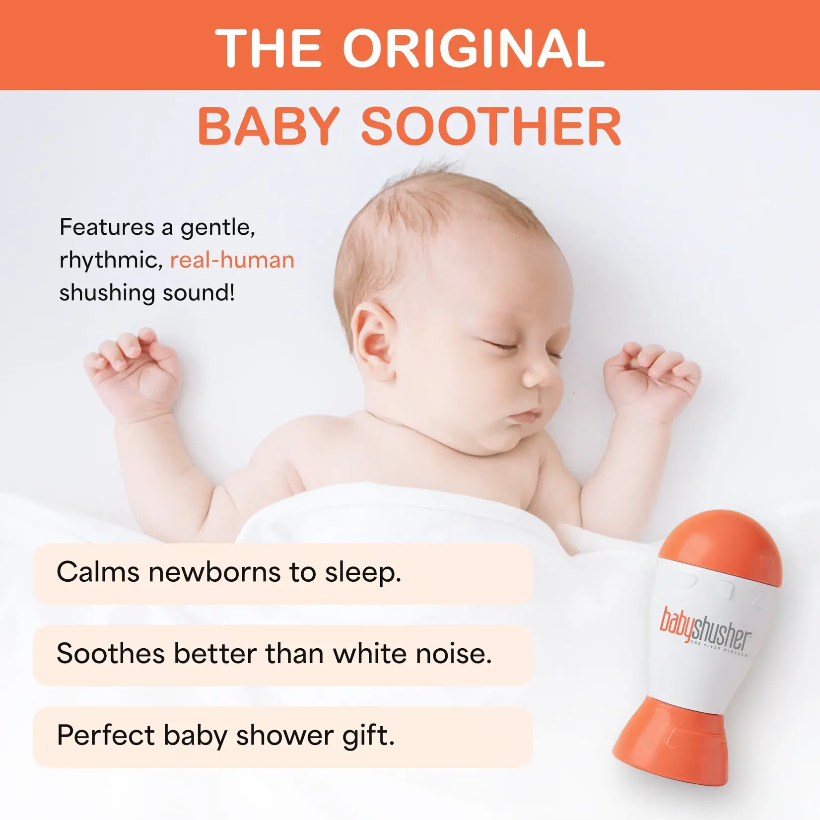 Shusher Baby Shusher The Sleep Miracle Sound Machine