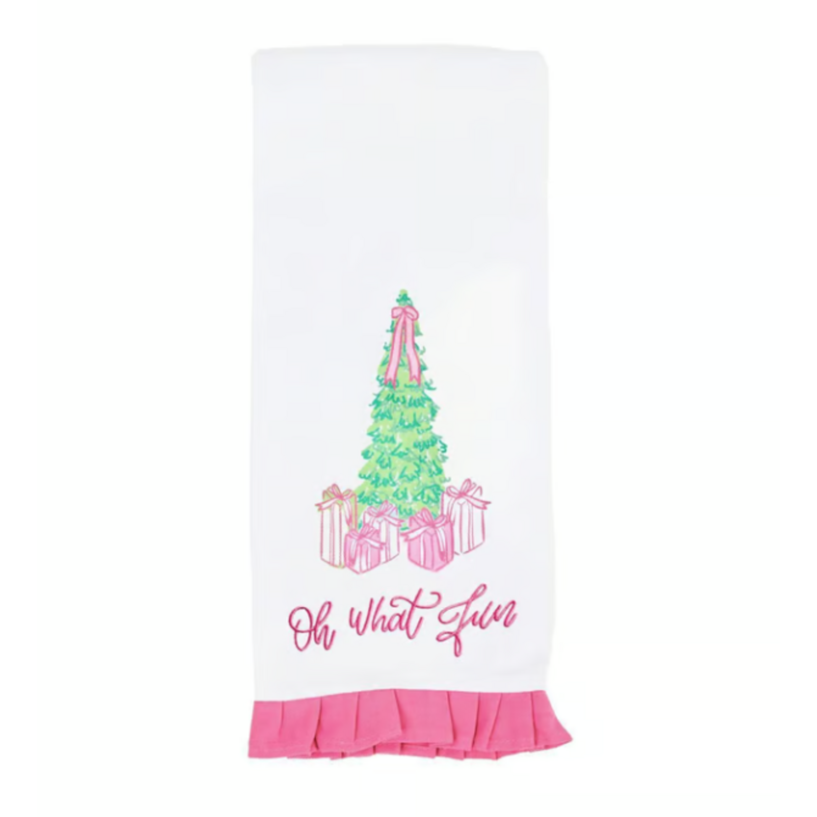 Mary Square Oh What Fun Tea Towel