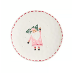 Mary Square Winter Whimsy Santa Sculpted Plate