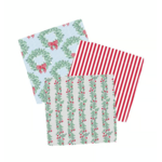Mary Square Wreath & Ribbon Quickdry Dish Towels