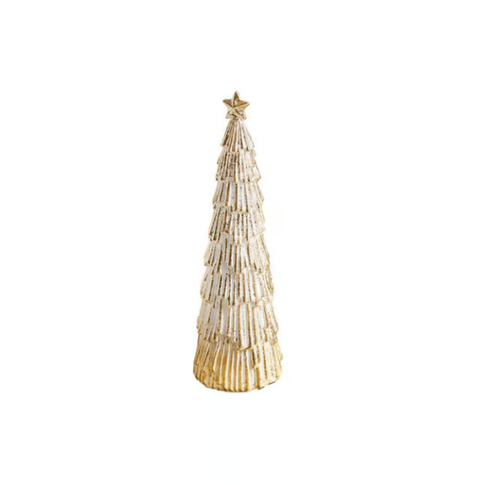 Mary Square Snowy Tree Figurine Small