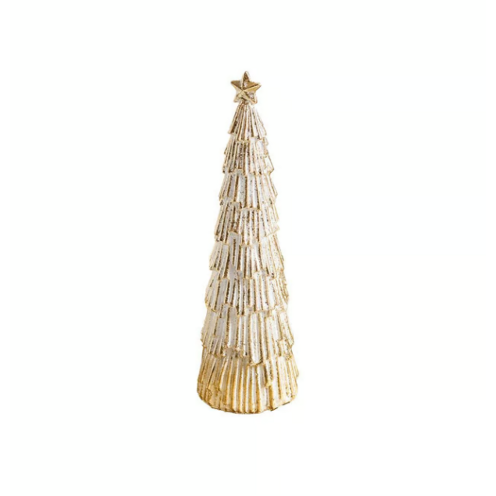 Mary Square Snowy Tree Figurine Medium