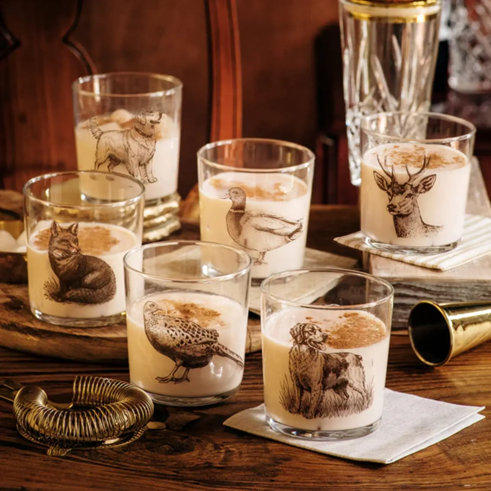 Vietri Wildlife Assorted Tumblers Set/6