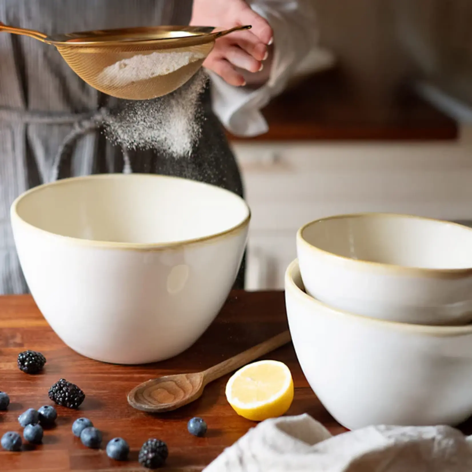 Vietri Italian Kitchen White Small Mixing Bowl