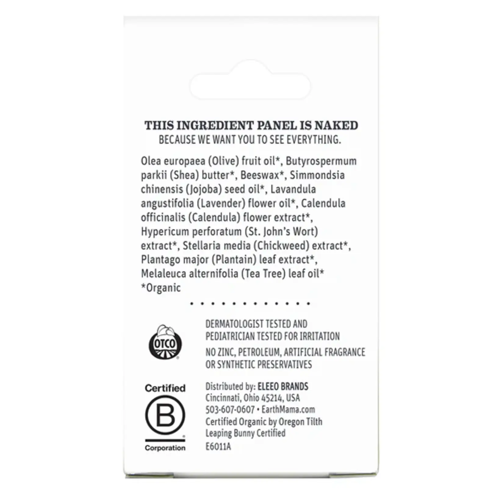Earth Mama Organics Organic Diaper Balm 2oz