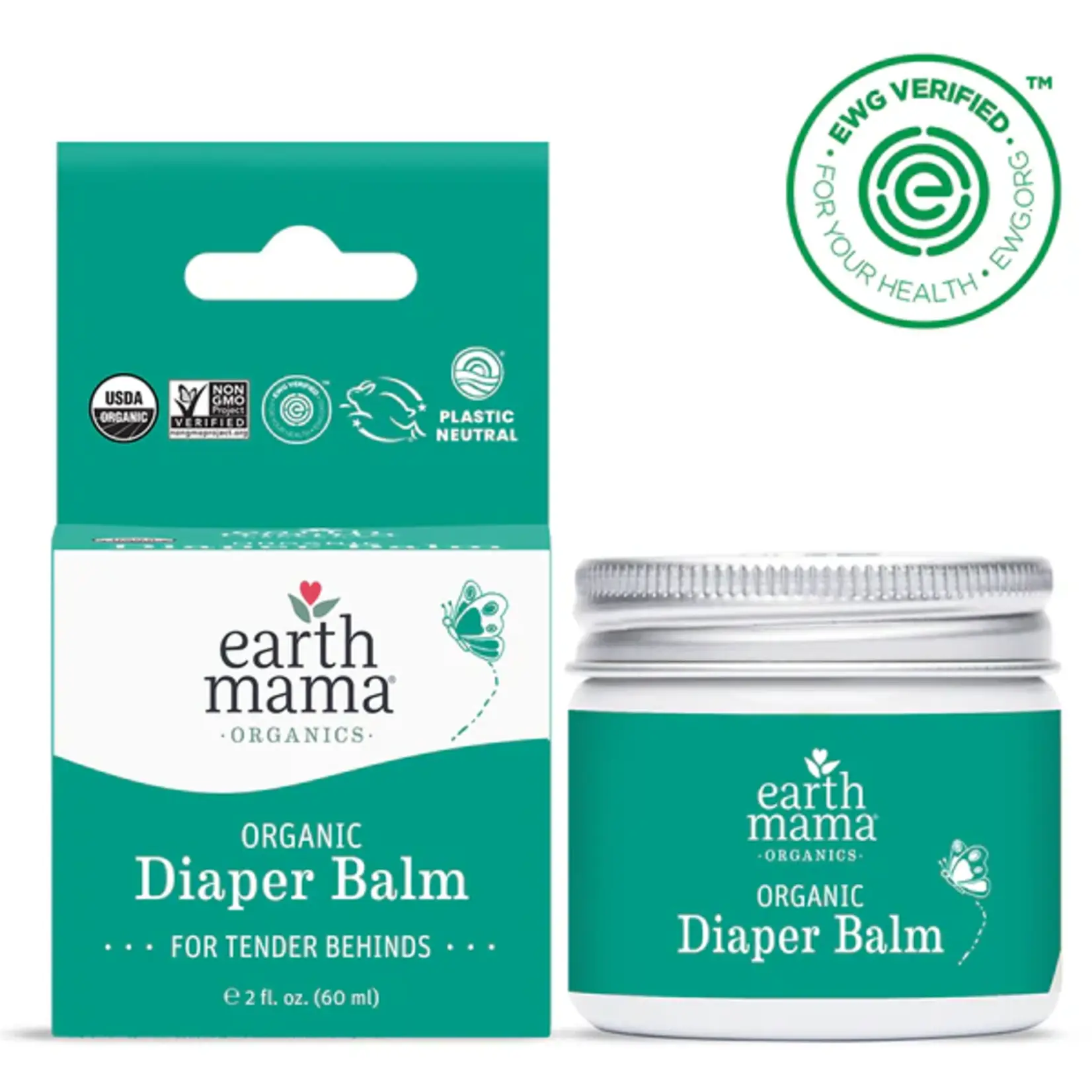 Earth Mama Organics Organic Diaper Balm 2oz