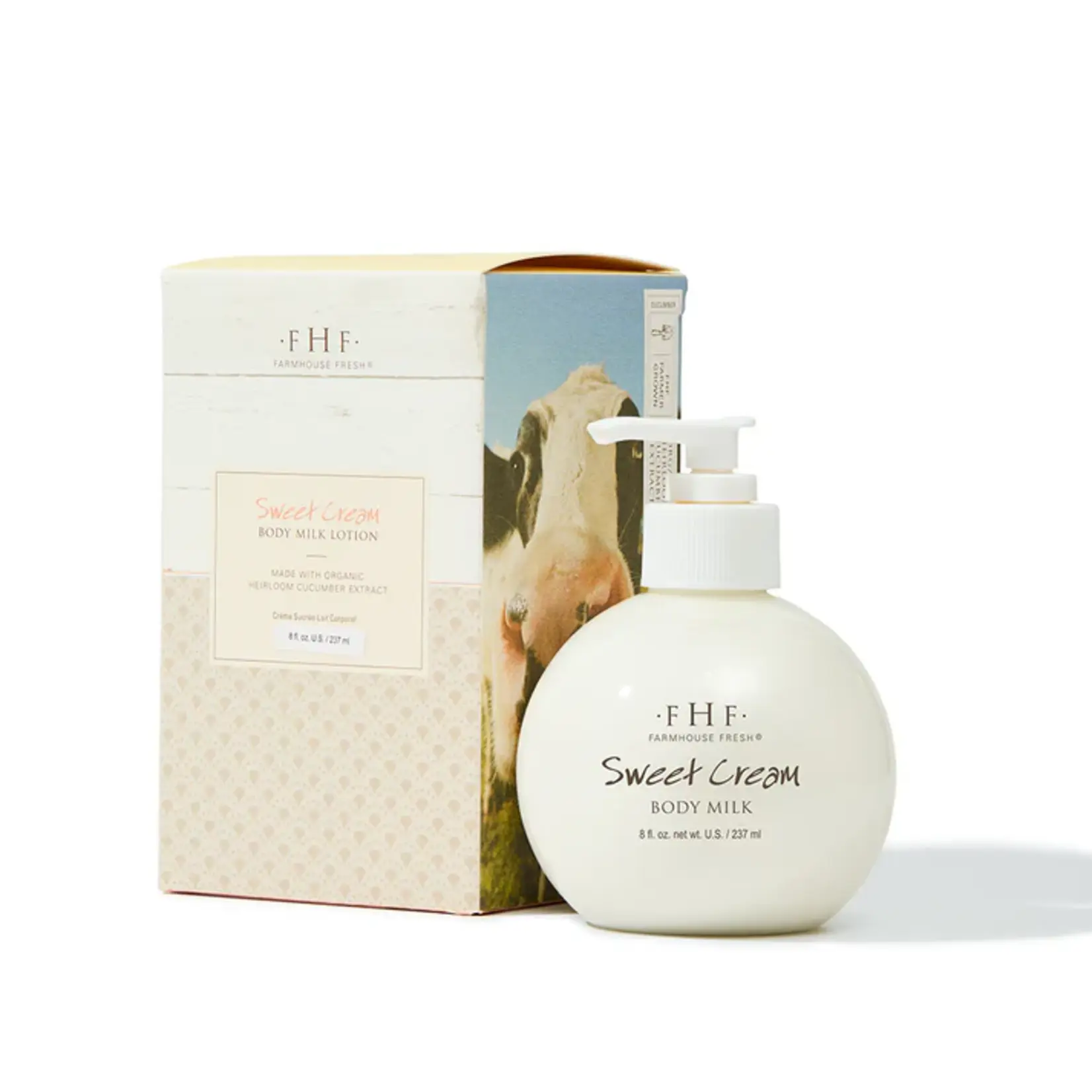 Farmhouse Fresh Sweet Cream Body Milk Pump Top 8oz