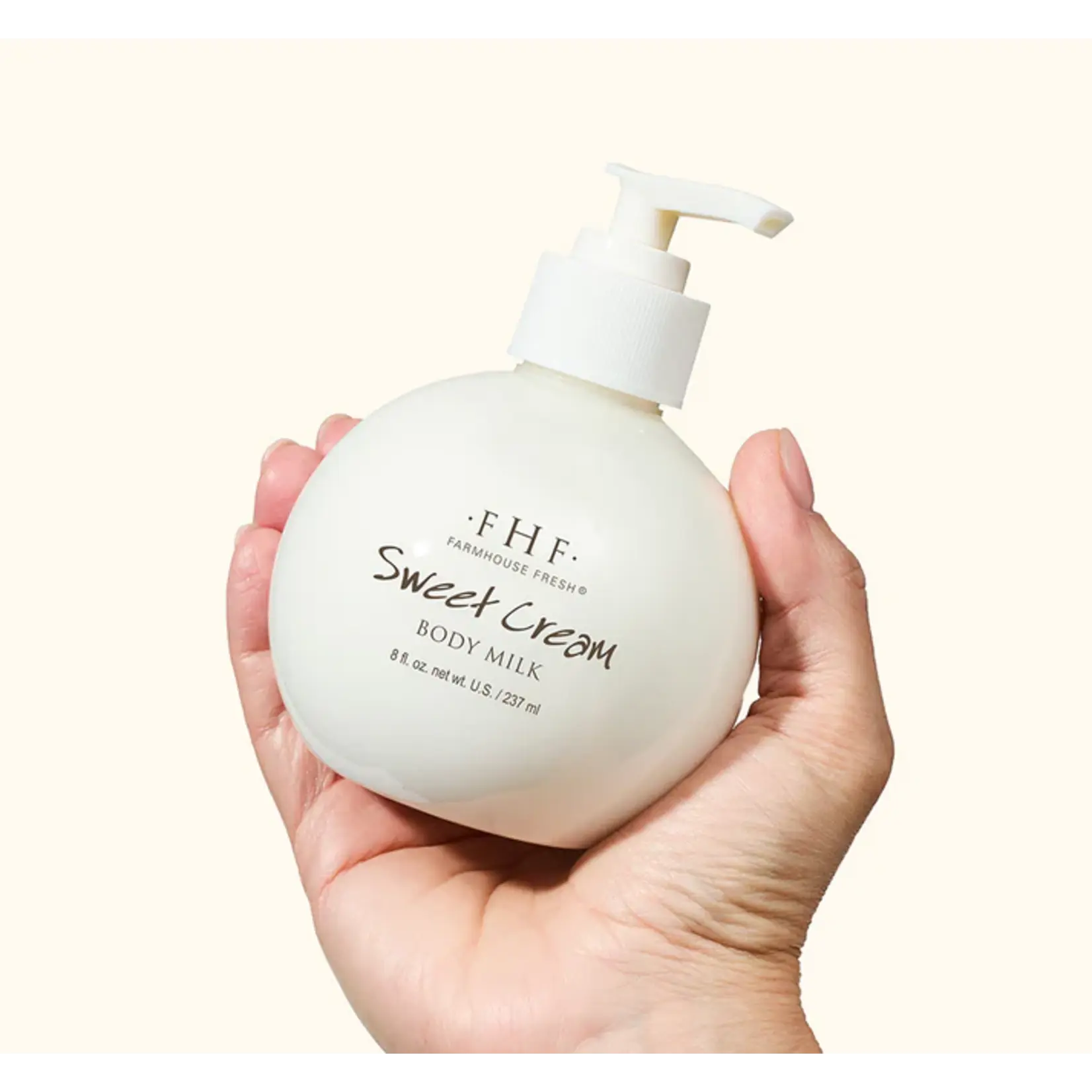 Farmhouse Fresh Sweet Cream Body Milk Pump Top 8oz