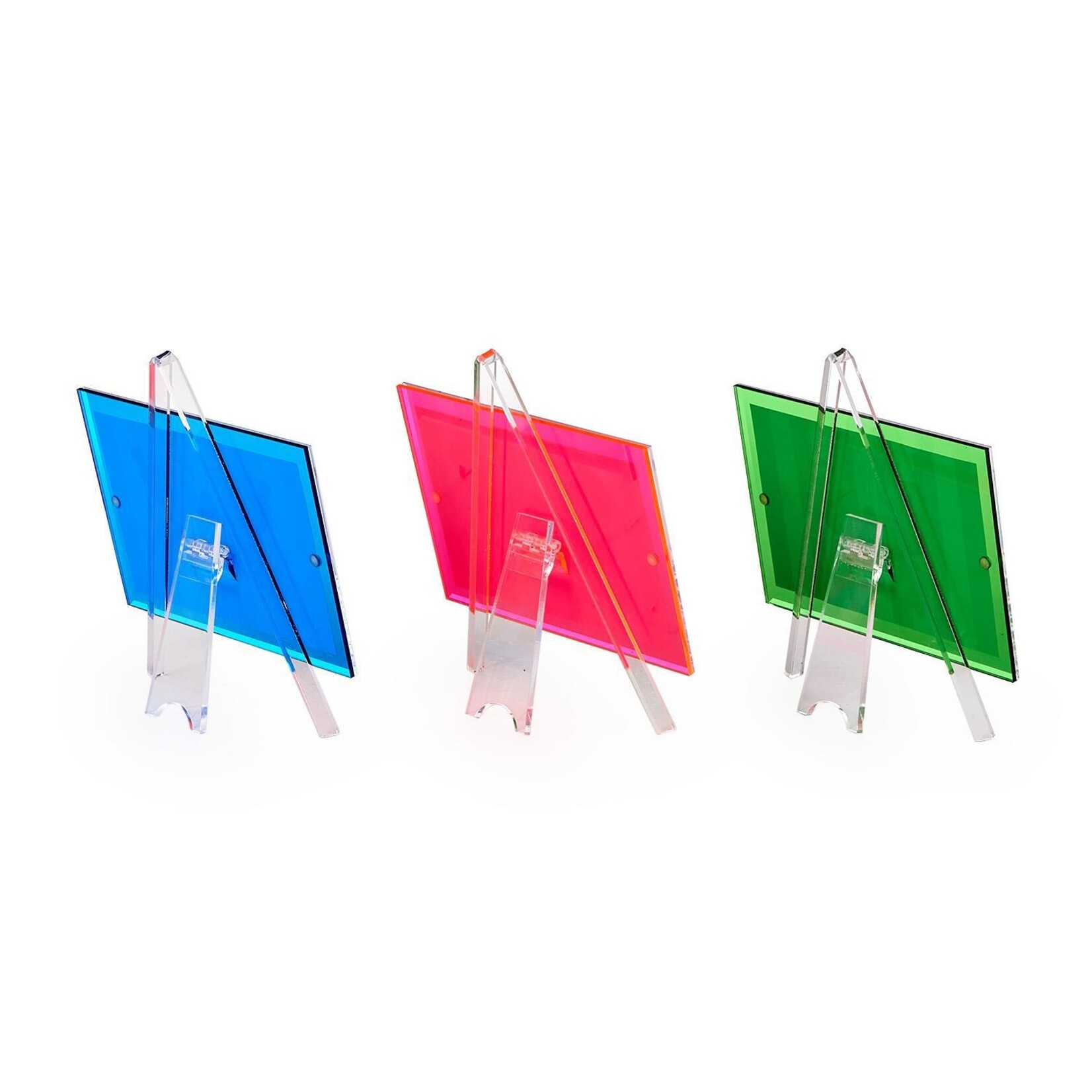 Two's Company Color Pop 4x6 Easel Acrylic Photo Frame