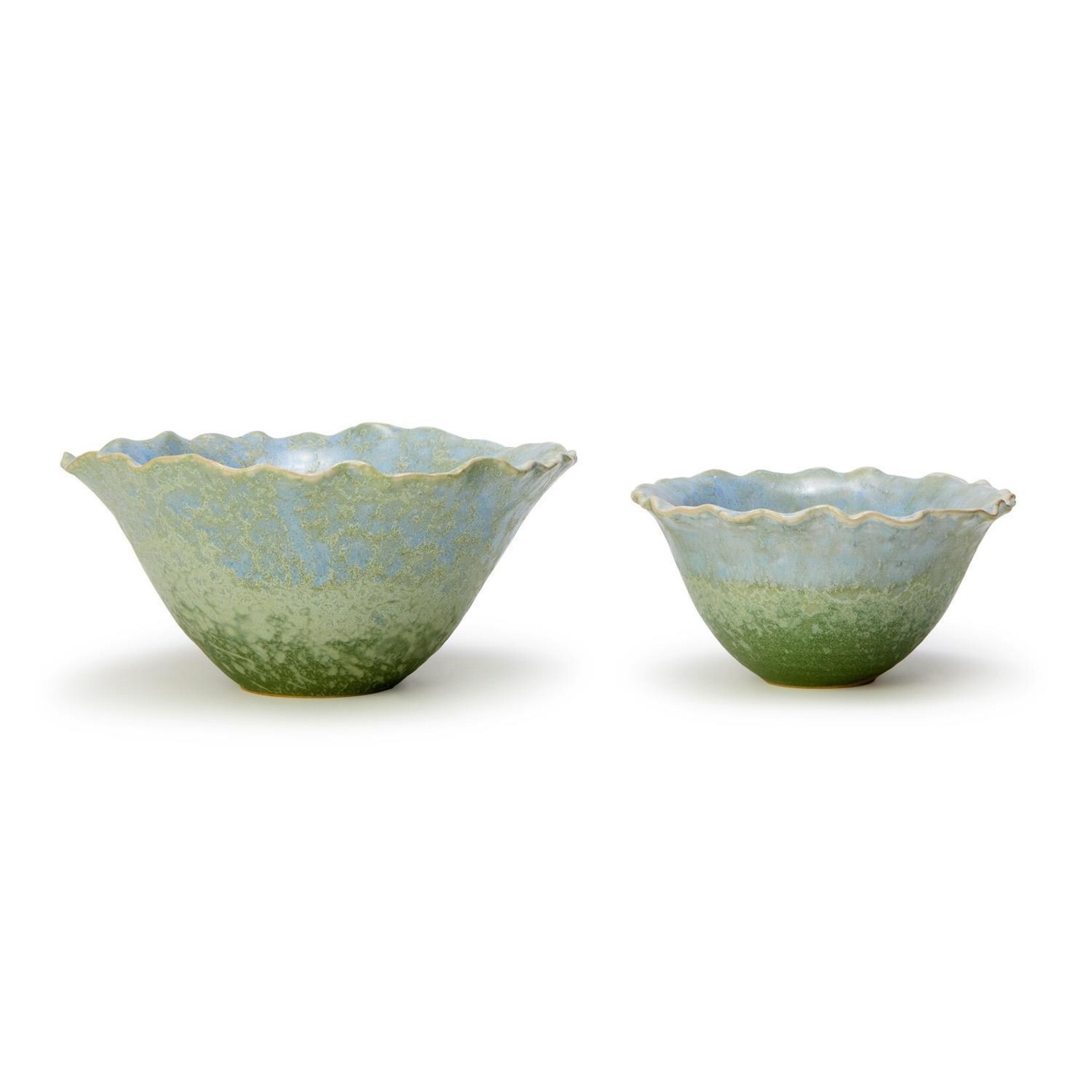 Two's Company Artisanal Reactive Glaze Set of 2 Bowls