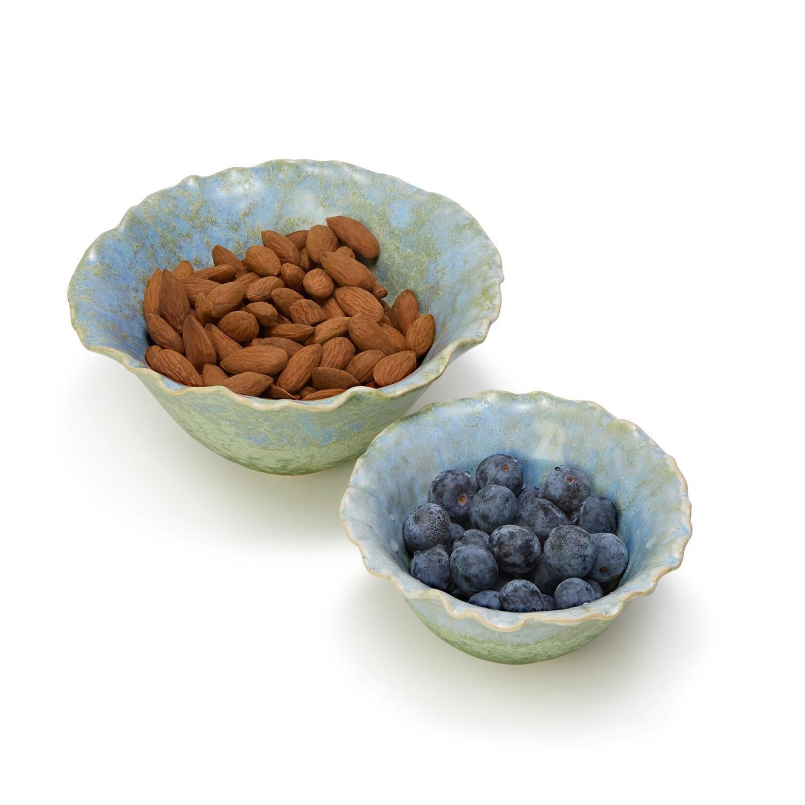 Two's Company Artisanal Reactive Glaze Set of 2 Bowls