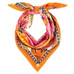 Two's Company Bandidas Rose Mini Square Scarf Designed by Wild Paris