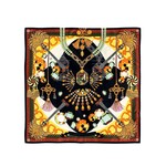 Two's Company Diamonds Noir Mini Square Scarf Designed by Wild Paris