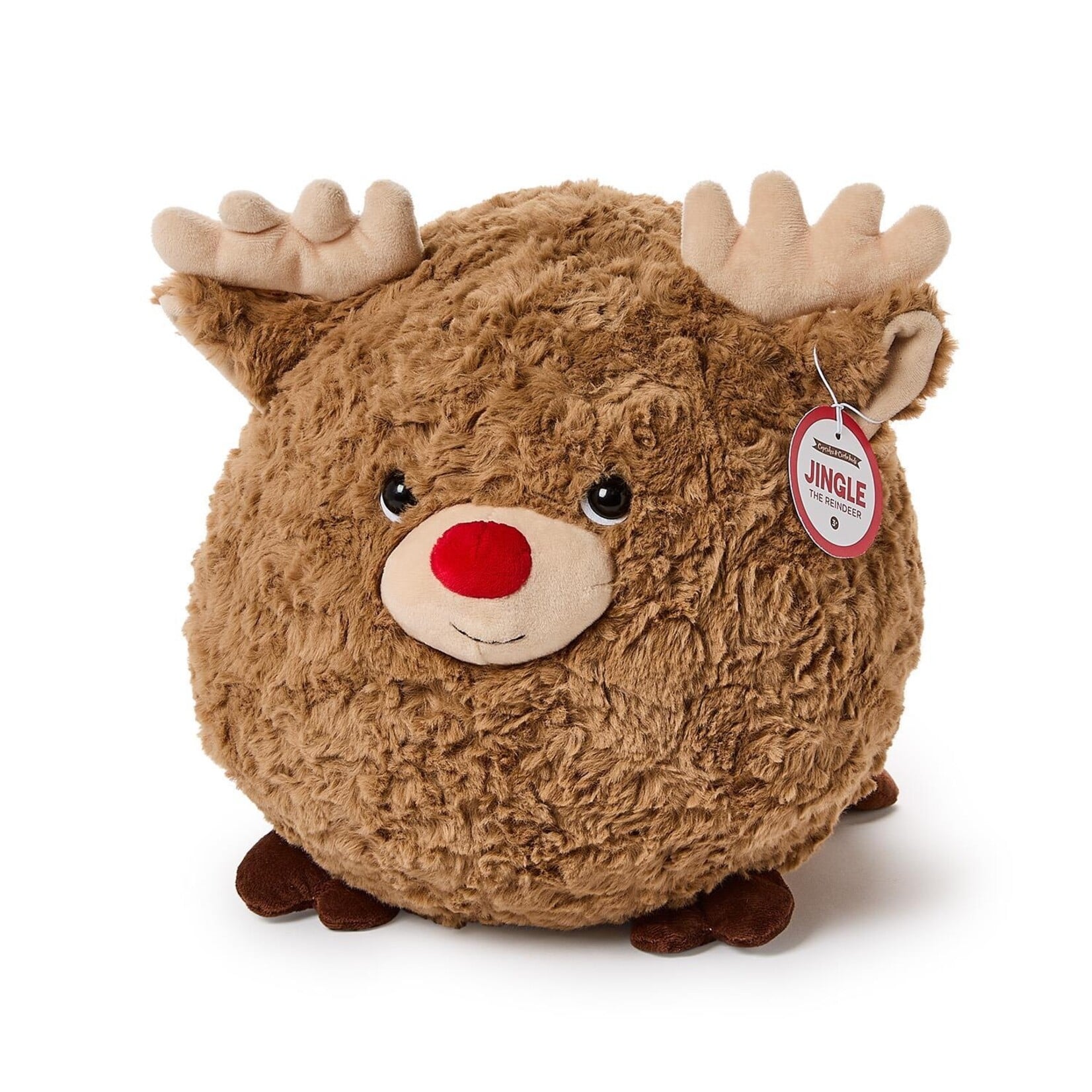 Two's Company Jingle the Reindeer Super Soft Snuggle Puff