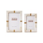 Two's Company Royale Bone and Brass Photo Frame 4x6