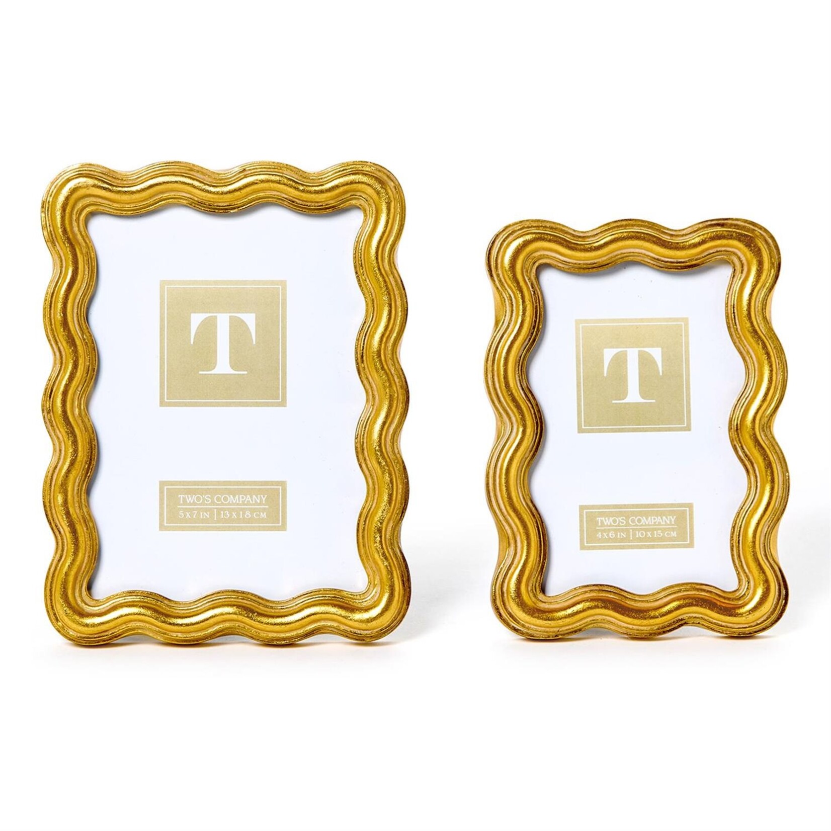 Two's Company Triple Wave Photo Frame 5x7