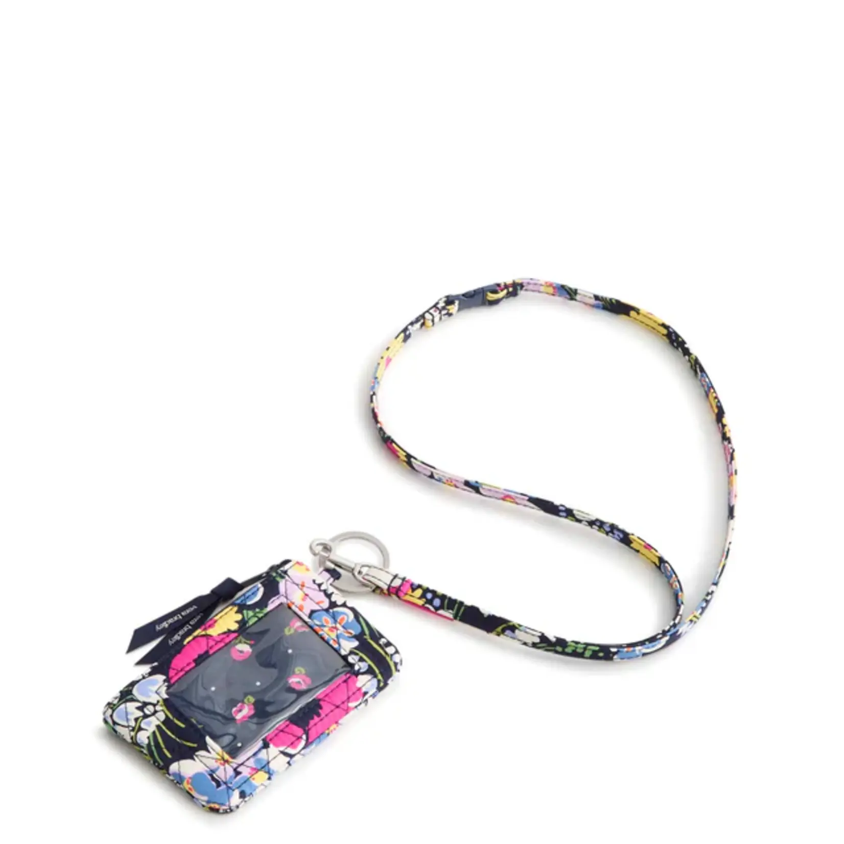 Vera Bradley Zip ID Pouch w/Breakaway Lanyard Poppy Fields