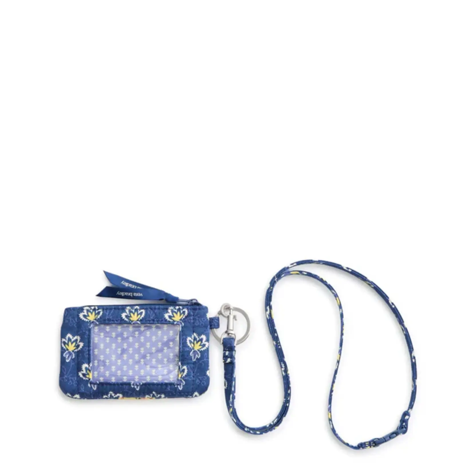 Vera Bradley Zip ID Pouch w/Breakaway Lanyard Maison Blue