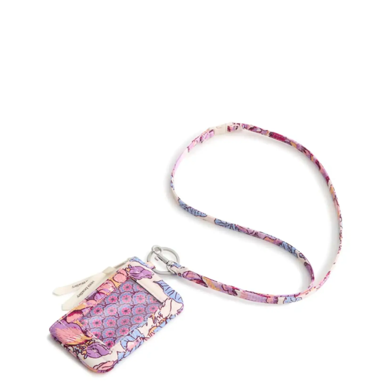 Vera Bradley Zip ID Pouch w/Breakaway Lanyard Cabbage Roses