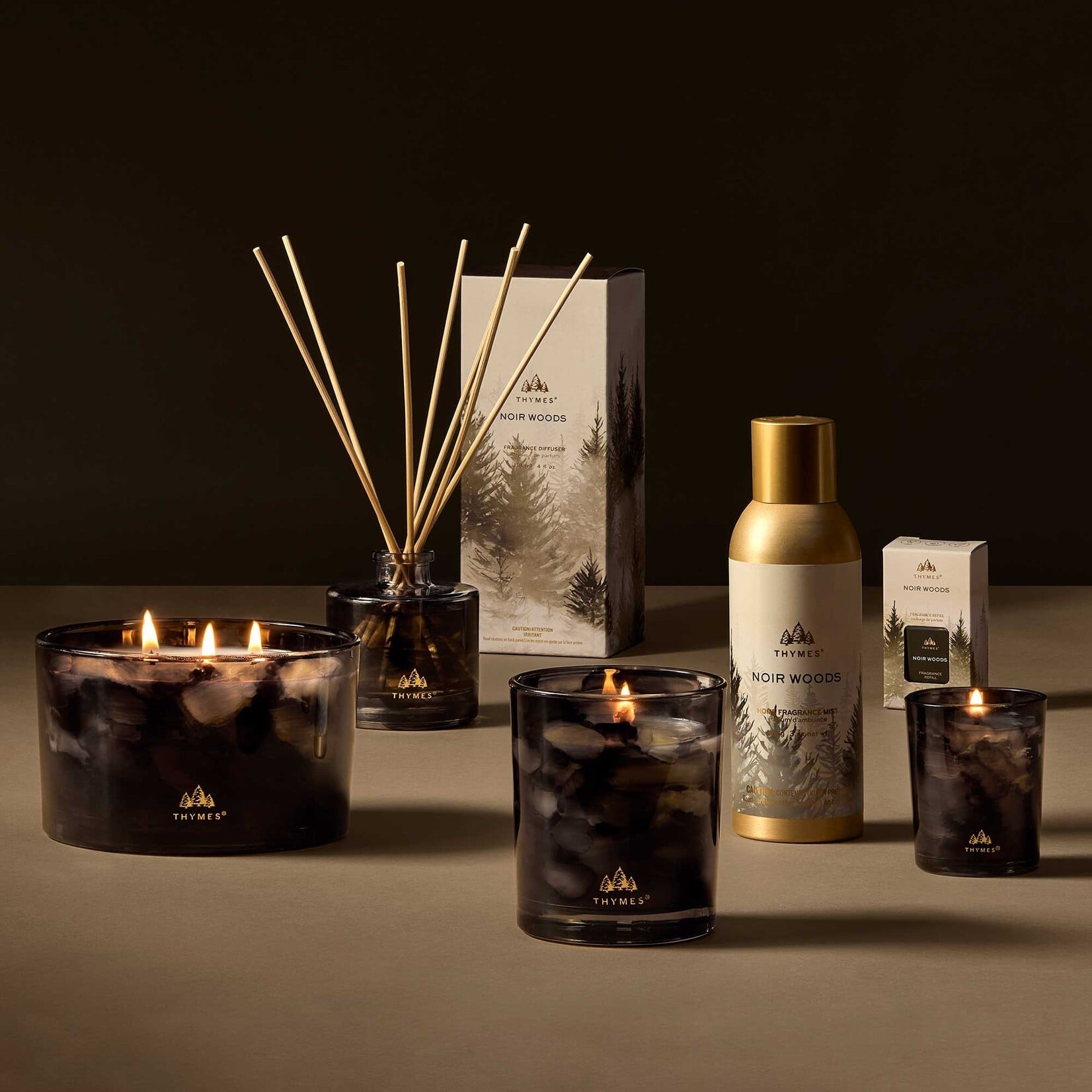 Thymes Noir Woods Home Fragrance Mist