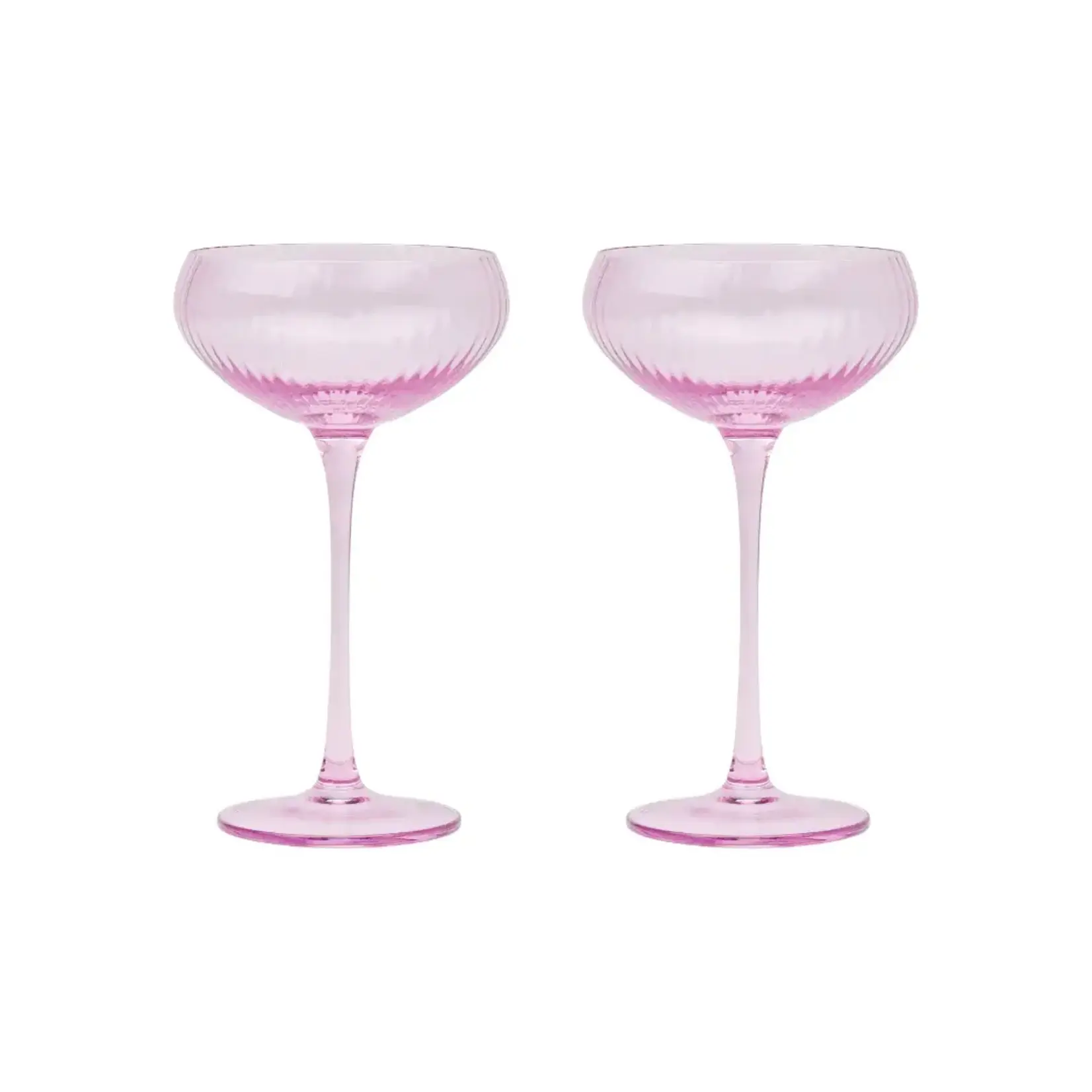 Here's How The Lou Coupe Glass SET OF 2 IN LILAC