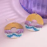 Mayana Designs Co. Organic Circular Earrings Lilac