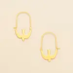 Scout Jewerly Refined Icon Earring Swallow Hoop/Gold