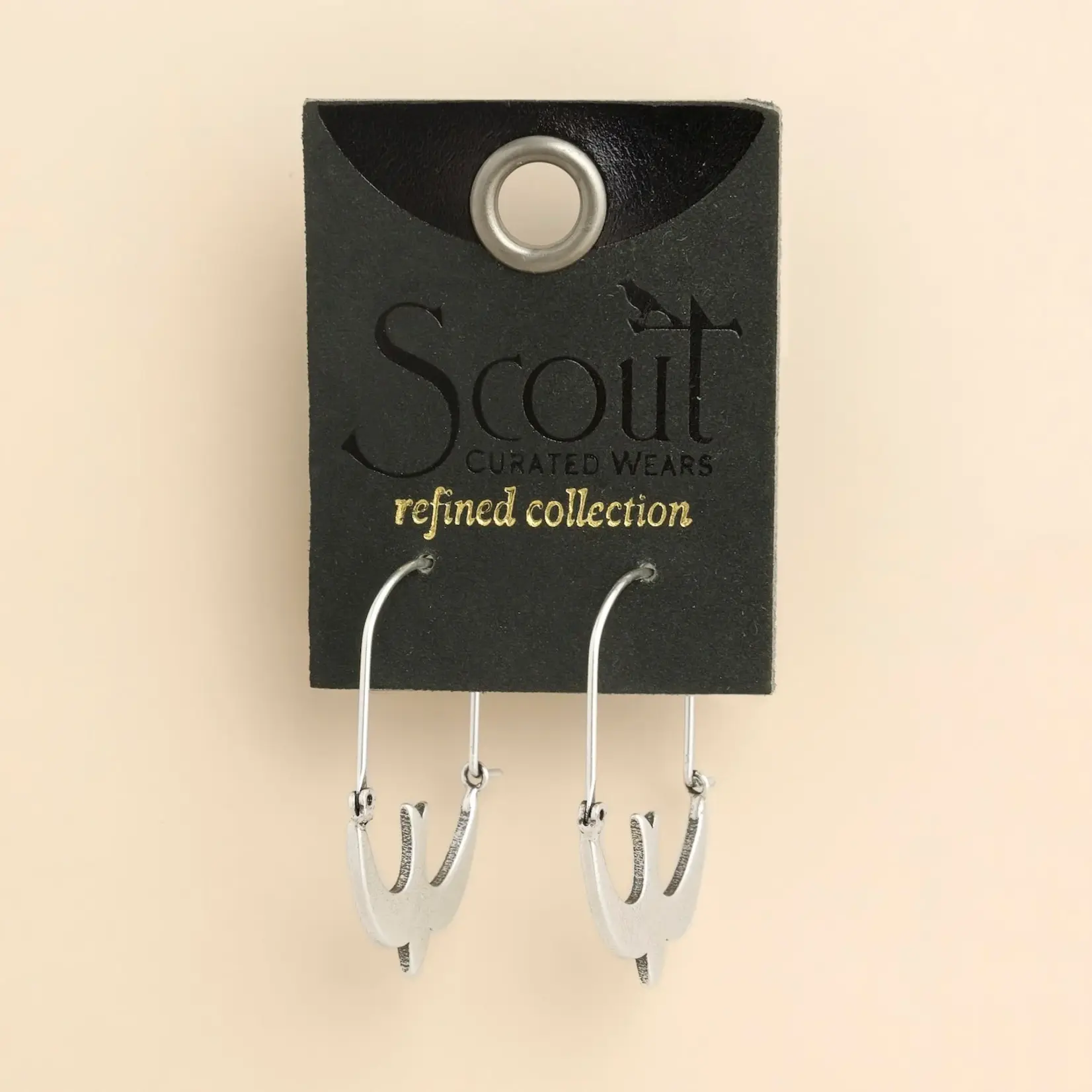 Scout Jewerly Refined Icon Earring Swallow Hoop/Silver