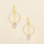 Scout Jewerly Refined Glass Drop Earrings Pink/Gold