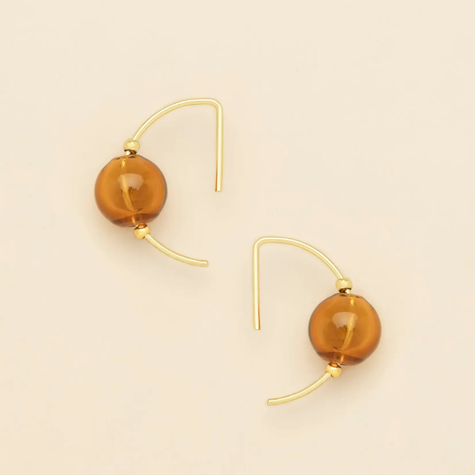 Scout Jewerly Refined Glass Hoop Topaz/Gold
