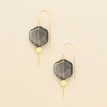 Scout Jewerly Refined Glass Organic Threader Smoke/Gold