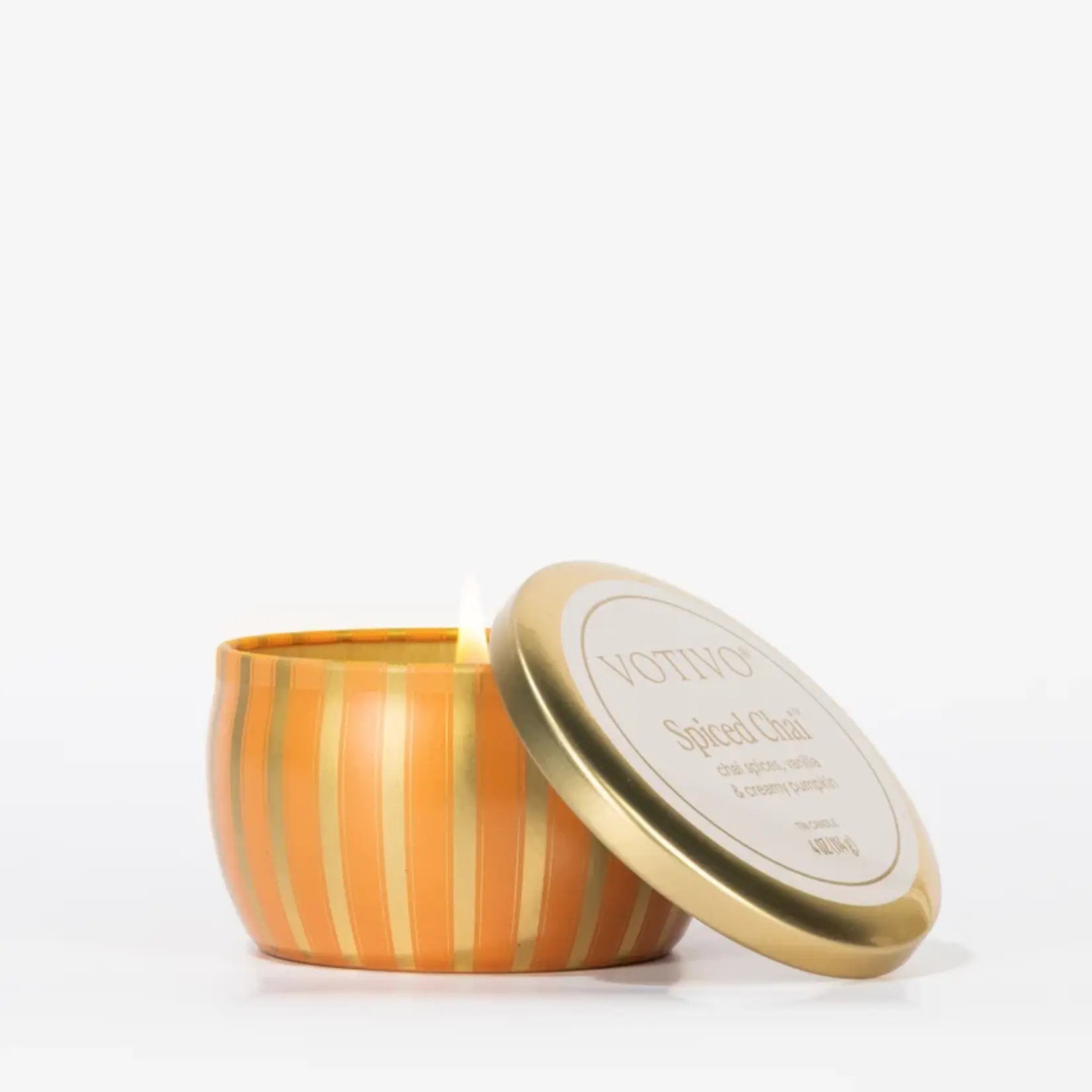 Votivo Spiced Chai Holiday Tin Candle